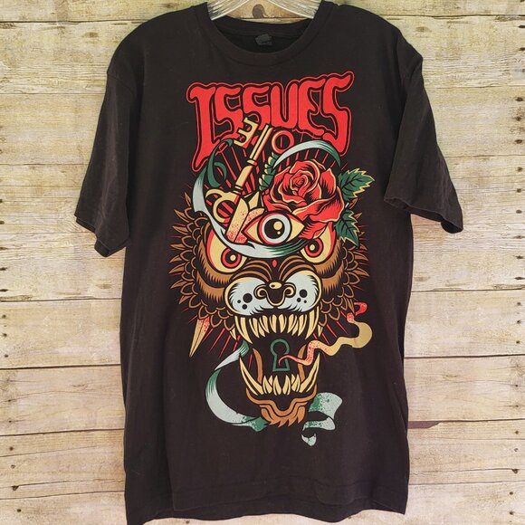 Tultex Size Large Issues Lion T-Shirt  - Graphic T-Shirt - Picture 1 of 5